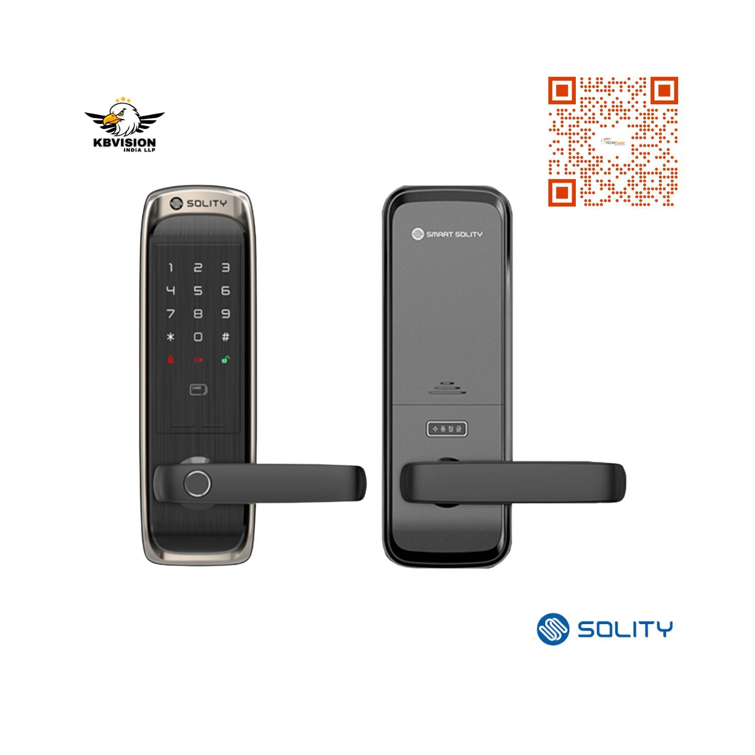 Solity GM-600B Premium Mini Finger Print Mortise Digital Lock Solity GM-600B Premium Mini Finger Print Mortise Digital Lock